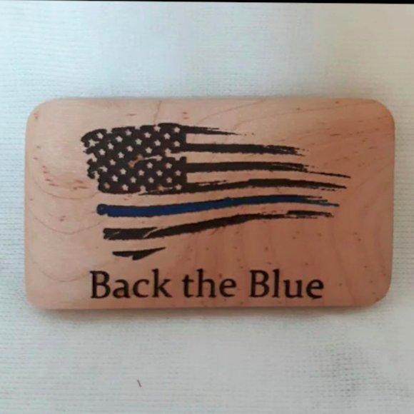 Back the Blue Belt Buckle - Picture 1 of 3